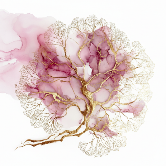 What is a placenta print and what materials are used